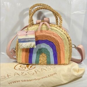Seagrass Multicolor Rainbow Crossbody Bag